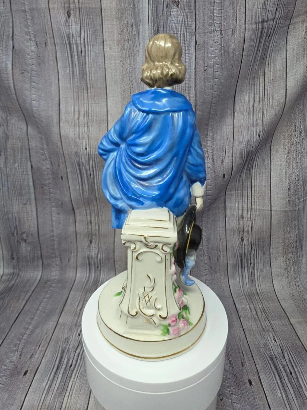 Vintage Japan Porcelain Gainsborough's Blue Boy in Colonial Attire 1970s 8.5